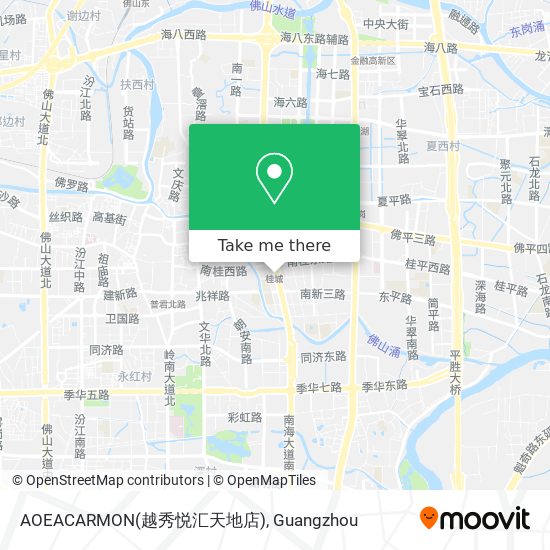 AOEACARMON(越秀悦汇天地店) map