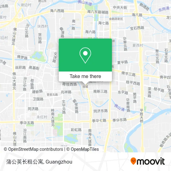 蒲公英长租公寓 map