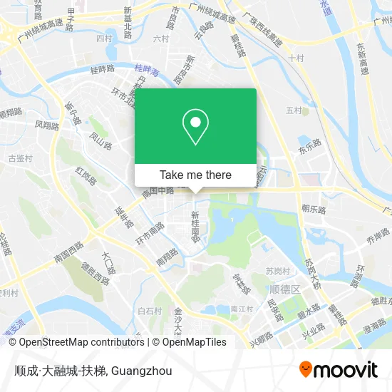 顺成·大融城-扶梯 map