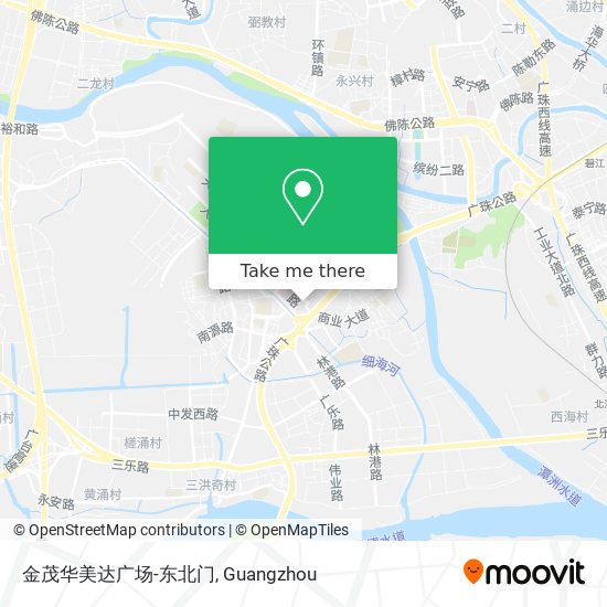 金茂华美达广场-东北门 map