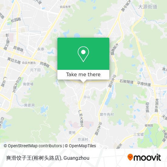 爽滑饺子王(榕树头路店) map