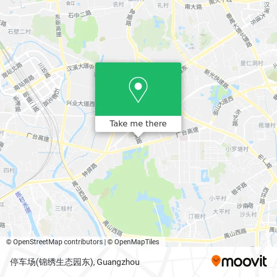 停车场(锦绣生态园东) map