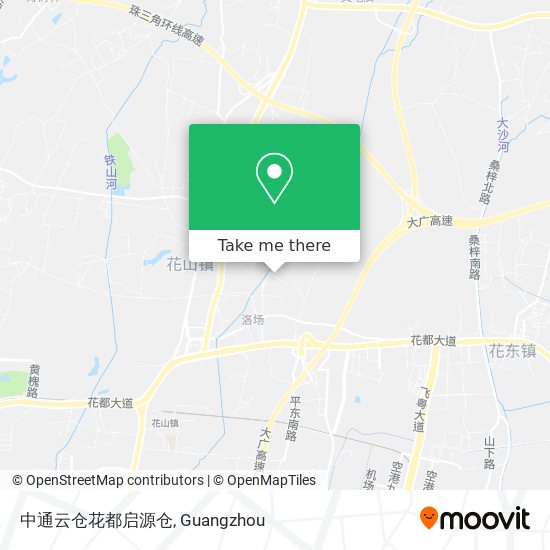中通云仓花都启源仓 map