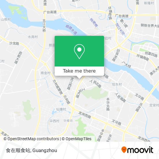 食在顺食站 map