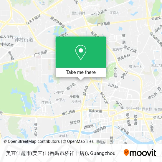 美宜佳超市(美宜佳(番禺市桥祥丰店)) map