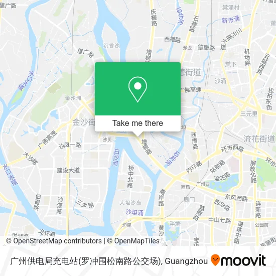 广州供电局充电站(罗冲围松南路公交场) map