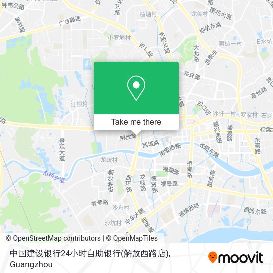 中国建设银行24小时自助银行(解放西路店) map