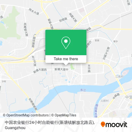 中国农业银行24小时自助银行(新塘镇解放北路店) map