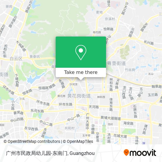 广州市民政局幼儿园-东南门 map