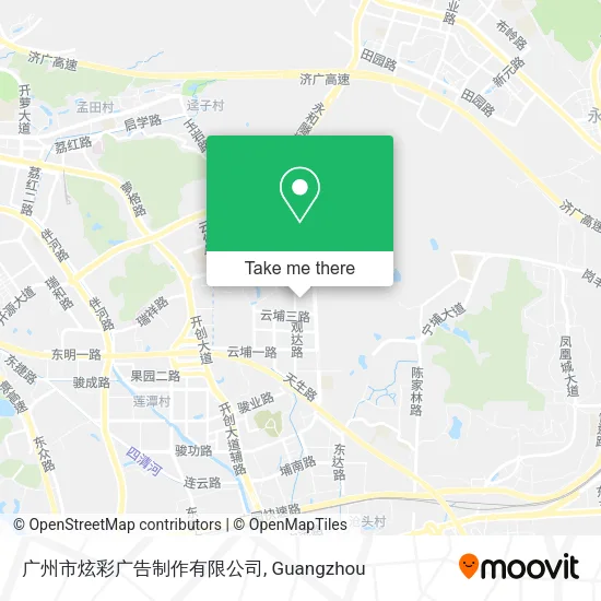 广州市炫彩广告制作有限公司 map