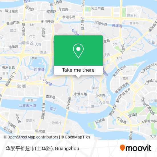 华景平价超市(土华路) map