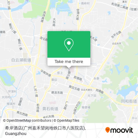 希岸酒店(广州嘉禾望岗地铁口市八医院店) map