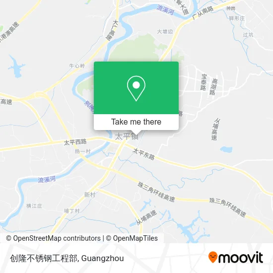 创隆不锈钢工程部 map