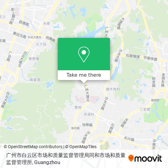 广州市白云区市场和质量监督管理局同和市场和质量监督管理所 map
