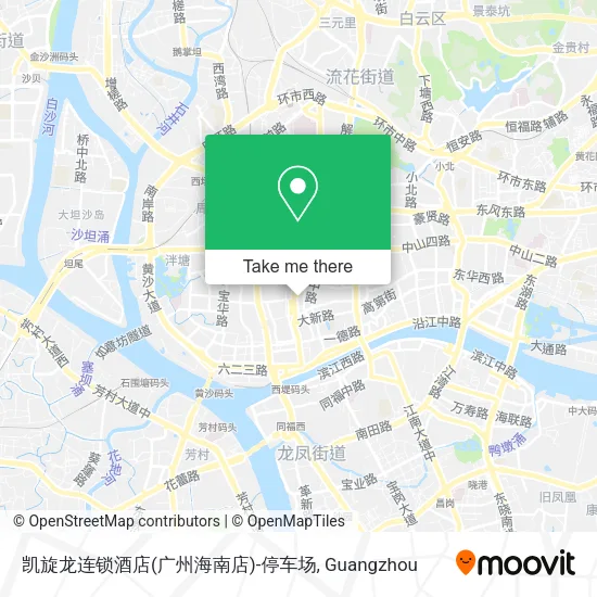 凯旋龙连锁酒店(广州海南店)-停车场 map