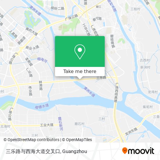 三乐路与西海大道交叉口 map