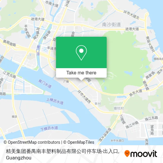 精美集团番禺南丰塑料制品有限公司停车场-出入口 map