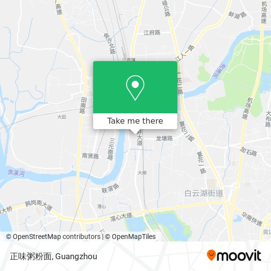 正味粥粉面 map
