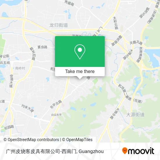 广州皮烧客皮具有限公司-西南门 map