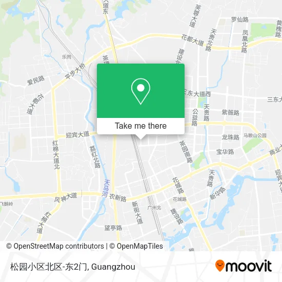 松园小区北区-东2门 map