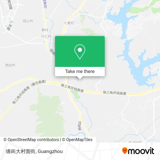 缠岗大村面街 map