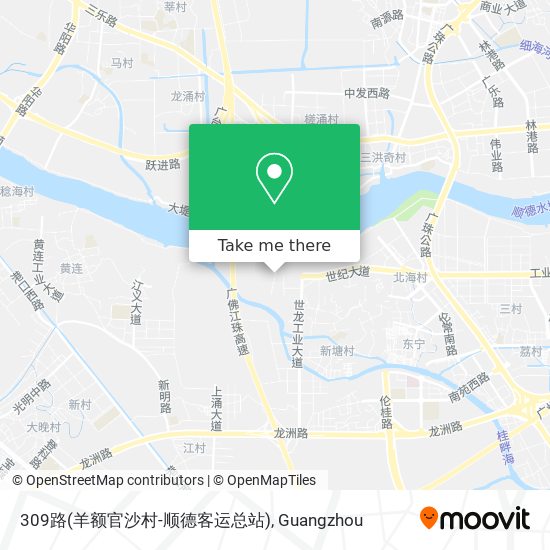 309路(羊额官沙村-顺德客运总站) map