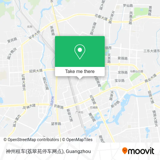 神州租车(荔翠苑停车网点) map