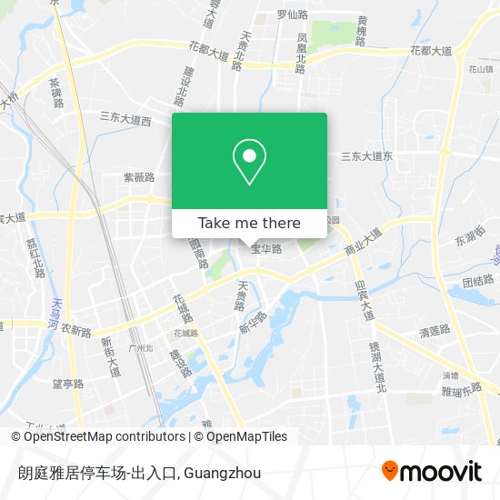 朗庭雅居停车场-出入口 map