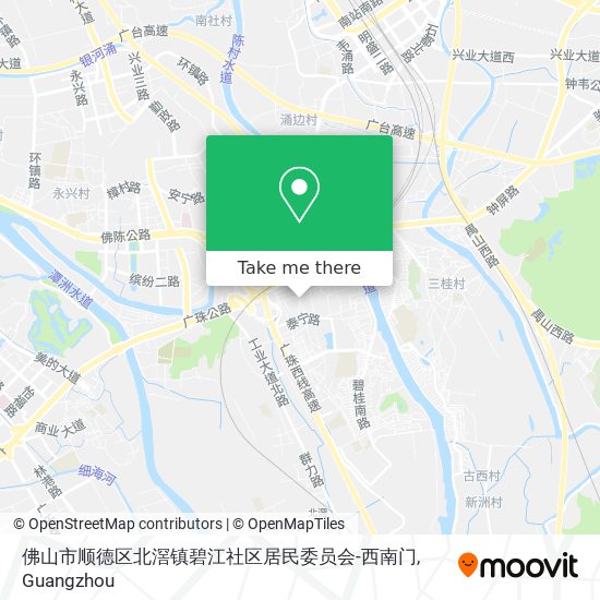 佛山市顺德区北滘镇碧江社区居民委员会-西南门 map