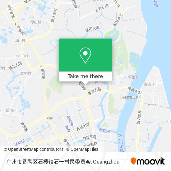 广州市番禺区石楼镇石一村民委员会 map