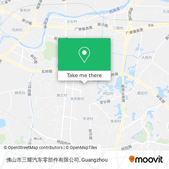 佛山市三耀汽车零部件有限公司 map