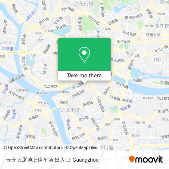 云玉大厦地上停车场-出入口 map