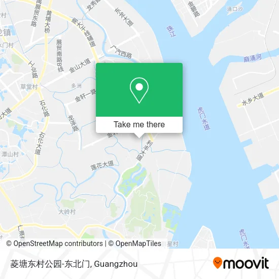 菱塘东村公园-东北门 map