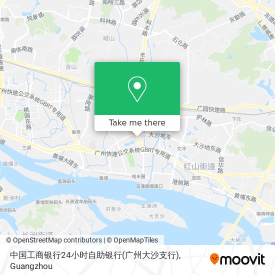 中国工商银行24小时自助银行(广州大沙支行) map