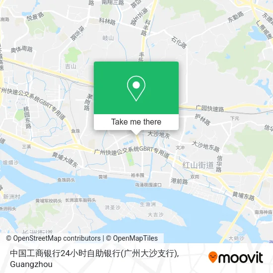 中国工商银行24小时自助银行(广州大沙支行) map