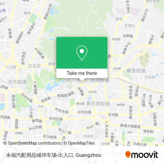 永福汽配用品城停车场-出入口 map
