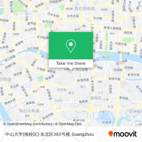 中山大学(南校区)-东北区383号楼 map