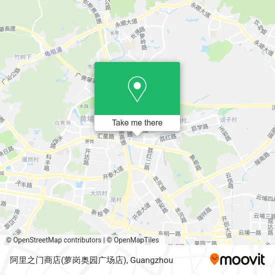 阿里之门商店(萝岗奥园广场店) map