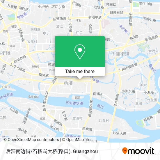 后滘南边街/石榴岗大桥(路口) map