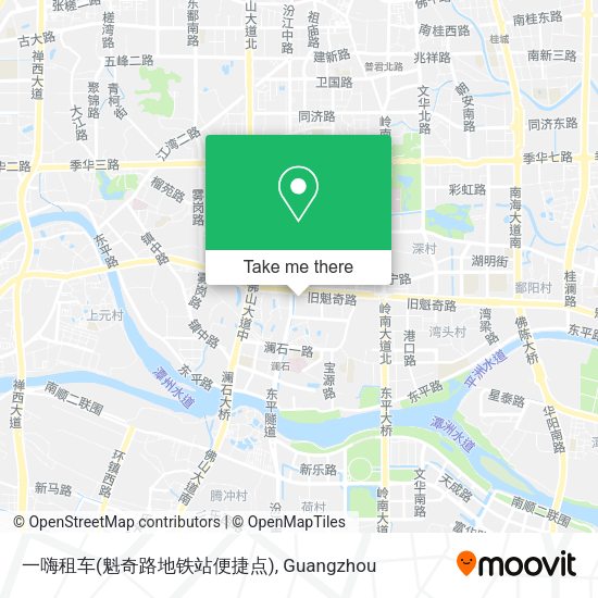 一嗨租车(魁奇路地铁站便捷点) map
