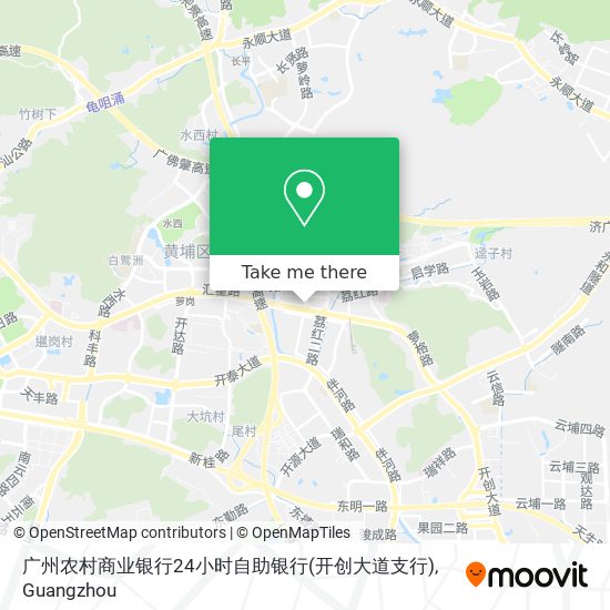 广州农村商业银行24小时自助银行(开创大道支行) map