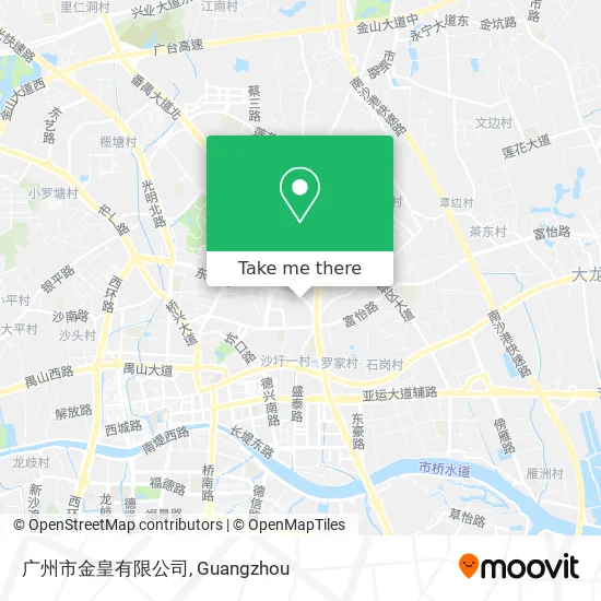 广州市金皇有限公司 map