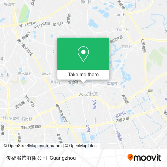 俊福服饰有限公司 map