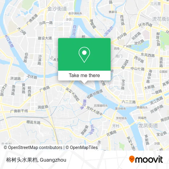 榕树头水果档 map
