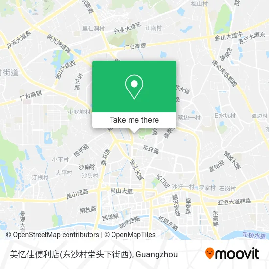 美忆佳便利店(东沙村坣头下街西) map