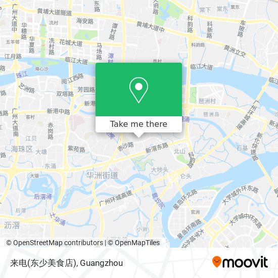 来电(东少美食店) map