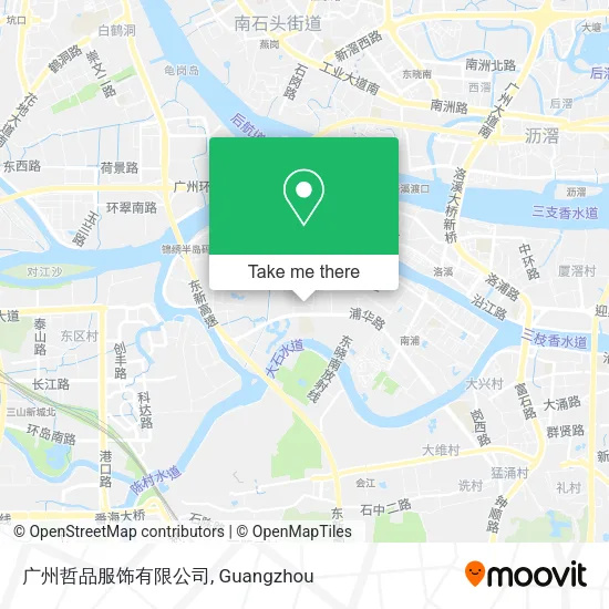 广州哲品服饰有限公司 map