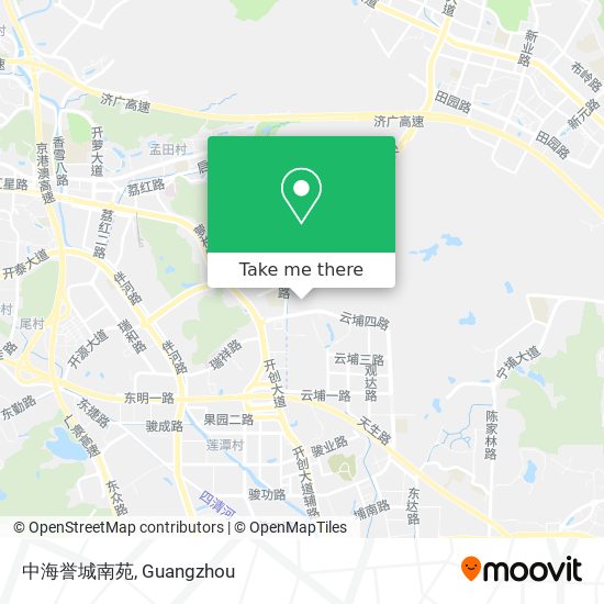 中海誉城南苑 map