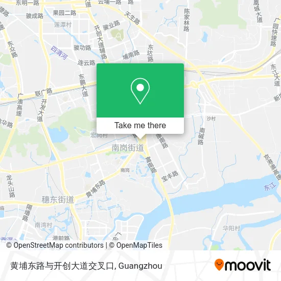 黄埔东路与开创大道交叉口 map