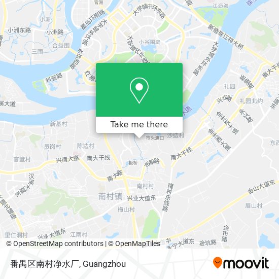 番禺区南村净水厂 map